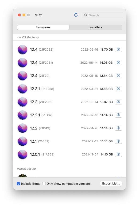 Example - Firmwares